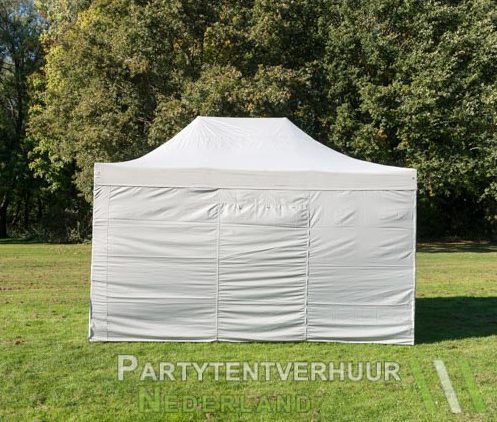 Easy up tent 3x4,5 meter achterkant huren - Partytentverhuur Amersfoort